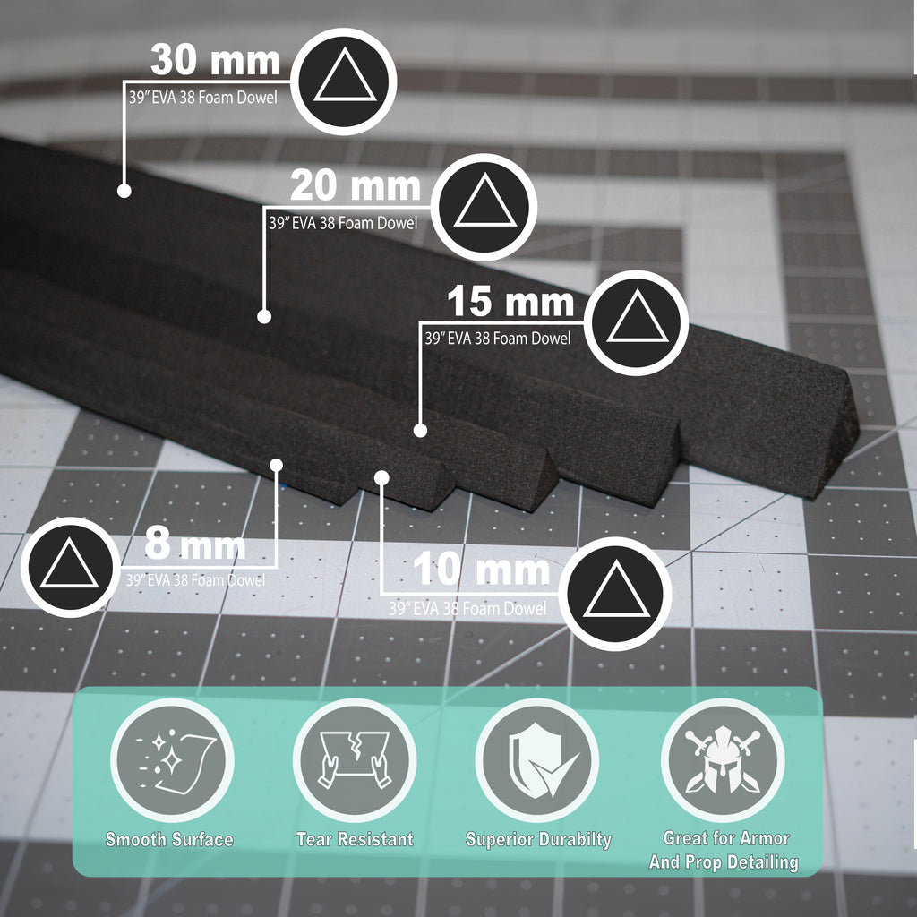 EVA Foam Dowels For Costume And Prop Builders In Cosplay, Theatre & TV - Foto 9