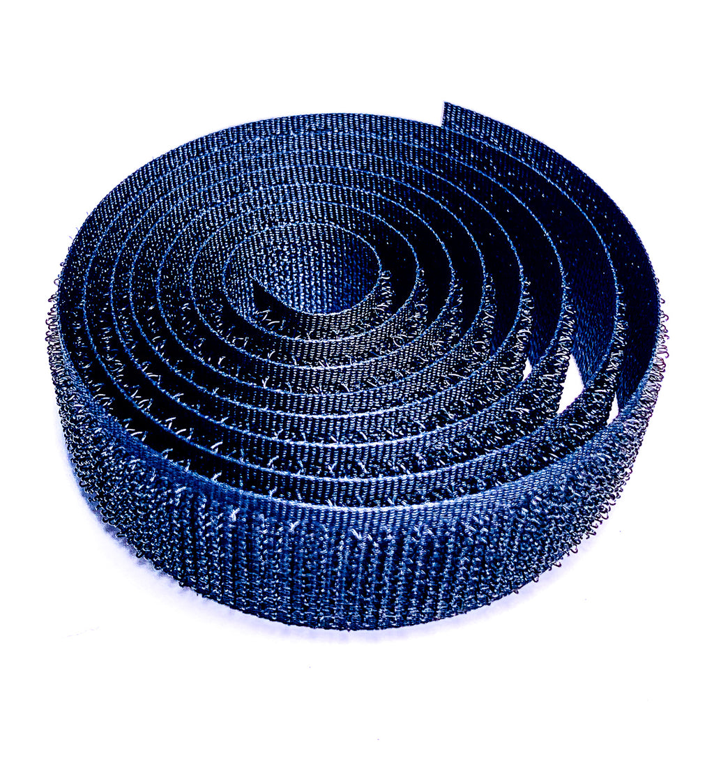 Velcro style hook and loop strips - (industrial strength) - (sold in 30" lengths) - (black)