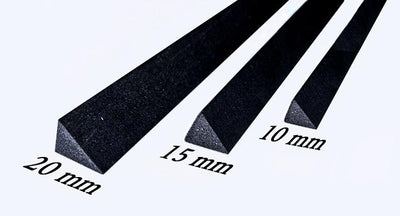 Eva Foam Dowels - Triangular - (Sold in 3 sizes) -10mm, 15mm, 20mm - (apprx 39