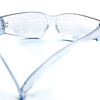 Safety glasses - (clear polycarbonate) - (impact resistant)