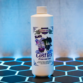 CosFlex Prime and Seal® - (Flexbond Alternative) - (Black 16oz) - (Brush On Primer, Adhesive, And Sealant) - (For Priming, Sealing, And Smoothing Eva Foam, Plastazote LD45®, And Thermoplastics)