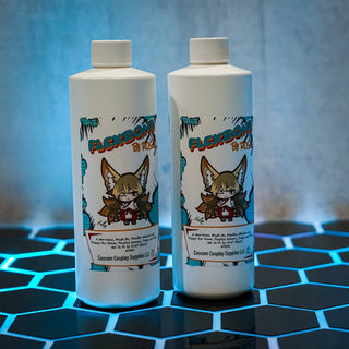 Flexbond - by Rosco® (6oz / 16oz / 32oz bottle) - (clear, brush on primer, adhesive, and sealant) - (for priming, sealing, and smoothing Eva Foam, Plastazote LD45®, and thermoplastics)