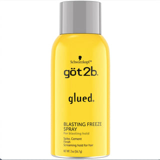 Got2B Glued Blasting Freeze Spray – 2 oz Travel Size – Strong Hold Hairspray for Wigs, Spikes, Cosplay & Styling – TSA Approved Mini Bottle
