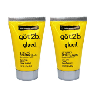 Got2B Glued Screaming Hold Hair Gel – 1.25 oz Travel Size – Strong Hold Hair Gel for Wigs, Spikes, Cosplay & Styling – TSA Approved Mini Bottle