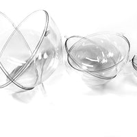 Interlocking Acrylic Half Spheres - Clear - (For  EVA/ thermoplastic forming- and decoration) - (Available in 3 sizes) - (Small: 2-1/4") (Medium: 4") (Large 5-1/4")