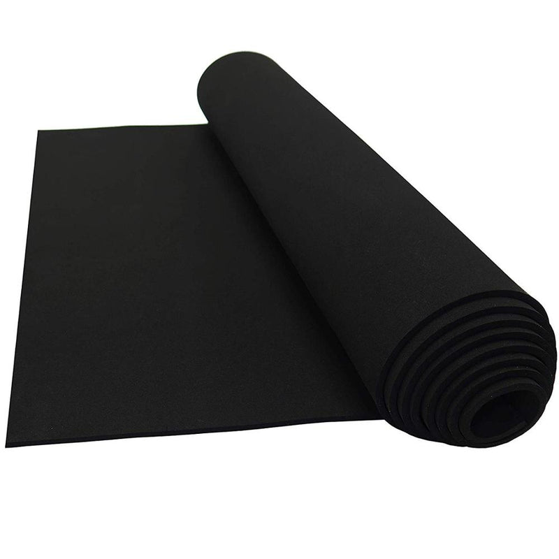 6mm EVA Foam Roll, Black Foam Sheet for Cosplay Armor, Costume
