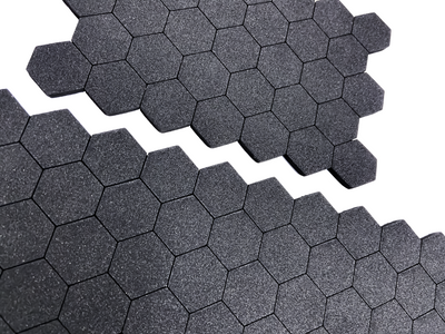 Interlocking Hexagon EVA Foam Sheets - (Laser Etched) - (0.75 inch hexagons) - (18.5 x 26.5